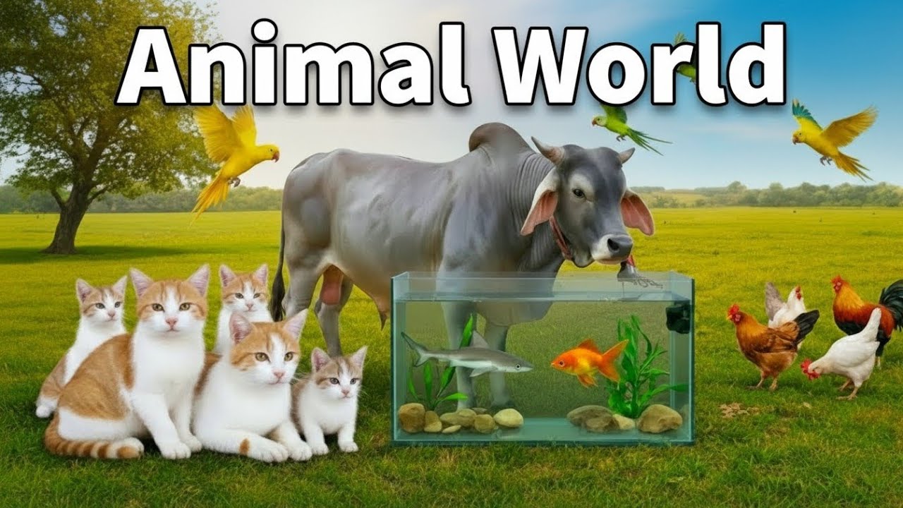 Nature's Wonders: See Cats, Birds, Cows & Fish Up Close!