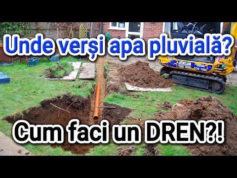 Unde versi apa pluviala? Intr-un dren subteran!