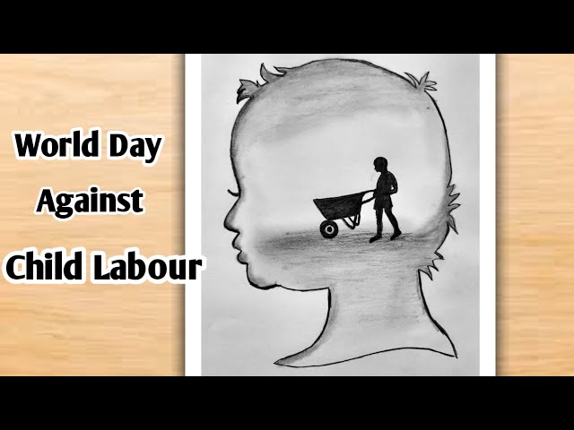 Stop Child Labour Drawing || Say No To Child Labour || Drawing Stop Child  Labour || Pencil Drawing - YouTube