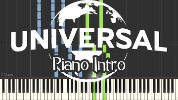 Universal Studios Intro Piano Tutorial