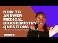 Biochemistry exam tipstricks for a distinctionhow to present your answers in a biochemistry exam