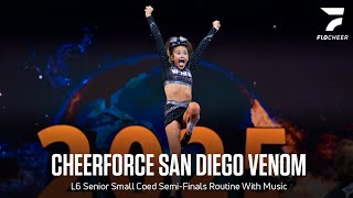 CheerForce San Diego Venom - L6 Senior Small Coed Semifinals With Music - The Cheerleading Worlds 25