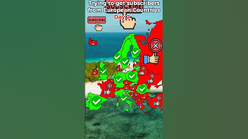 Trying to get Subscribers from every European Country#europe #map#geography#mapping #history