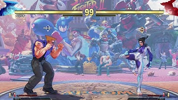 Guile Vs Juri (Hardest AI) Street Fighter V:CE