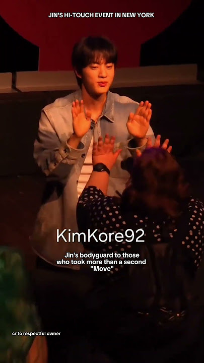 Jin's Bodyguard was so cautious, great job 👍