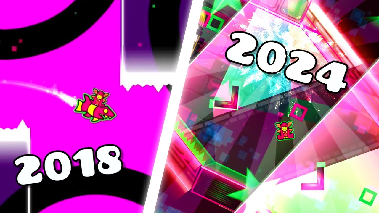All of my Geometry Dash levels (2016-2024) | Geometry Dash 2.2 - YouTube