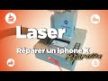 On utilise un Laser (Sunshine SS-890) pour réparer la vitre arrière d'un Iphone X - Pieces2mobile