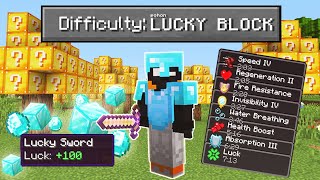 Tamatin Minecraft Difficulty POHON LUCKY BLOCK! (super mudah)