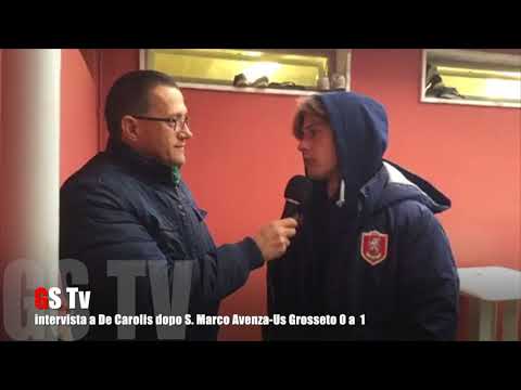 Gs Tv - intervista a De Carolis dopo S. Marco Avenza-Us Grosseto 0 a 1