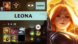 (DK Career) Leona Support vs Nautilus - KR Challenger Patch 26.15