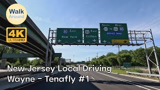 【4K60】 New Jersey Local Driving: Wayne - Tenafly #1