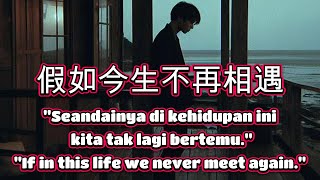 假如今生不再相遇 🎵 Jia ru jin sheng bu zai xiang yu｜你是心之所念 心之所依 爱了一次 一生铭记｜Chinese Pop   動態歌詞 Cover