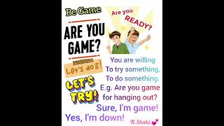 What Are You Game For