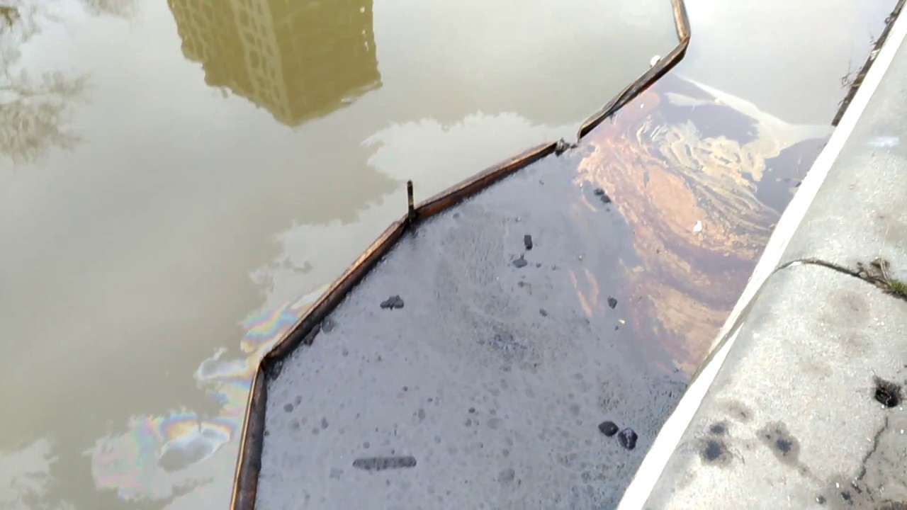 Яуза (река Яуза, Сыромятнический гидроузел, сильнейший ливень, проблемы экологии реки, слив мазута)