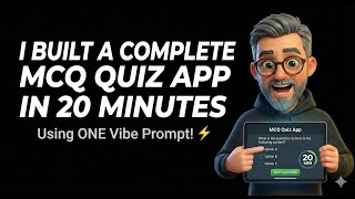 I Built a Complete MCQ Quiz App in 20 Minutes Using ONE Vibe Prompt! ⚡ screenshot 3