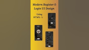 Stunning Login & Register UI Design. Watch full Tutorial #shorts #html #css #ui