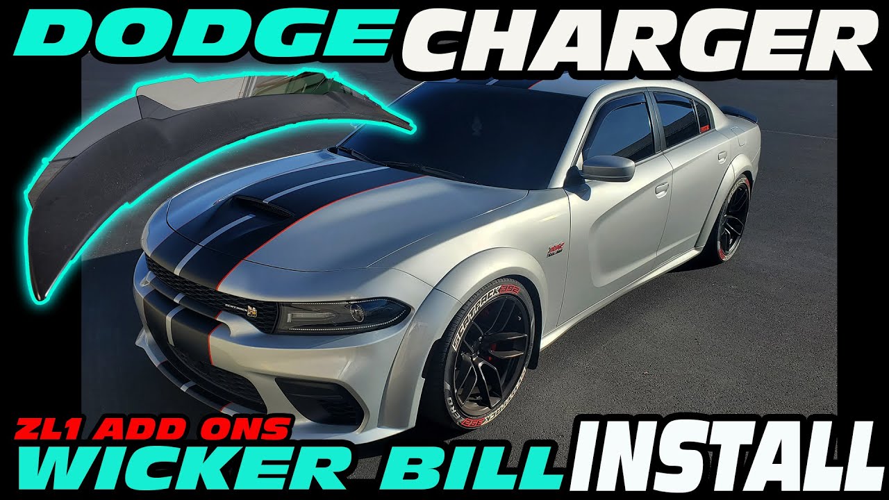 DODGE CHARGER - ZL1 ADDONS WICKER BILL HOW TO INSTALL ON THIS 392
