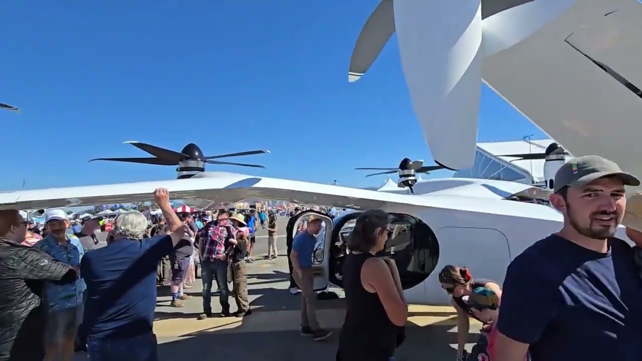 Joby S4 eVTOL interior at California International Airshow in Salinas