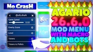 PAGARIO MOD MENU CRASH FIXED | AGARIO MACRO AND ZOOM IOS | AGARIO NEW SHARK MOD (AGARIO MOBILE)