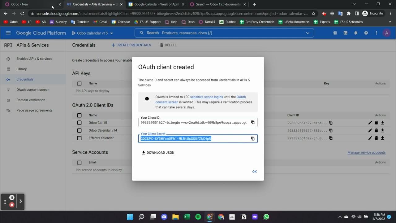 Odoo + Google Calendar Synchronization v15 YouTube