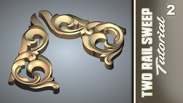 artcam 2018 two rail sweep tutorial Part 2