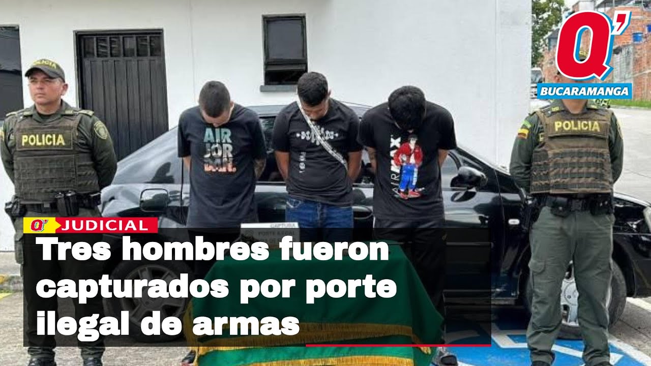 Tres hombres fueron capturados por porte ilegal de armas en ...