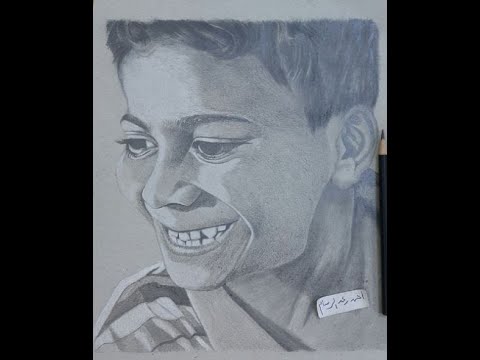 تعلم رسم وجه طفل يبتسم الجزء الثاني Learning To Draw A Smiling Child S Face Part Two Youtube