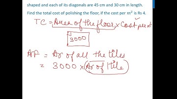 Ex 9.1, 7 Part 1 - The floor of a building consists of 3000 tiles which are - Teachoo