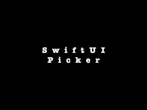 SwiftUI Picker Part-1 (A control for selecting from a set of mutually exclusive values.)