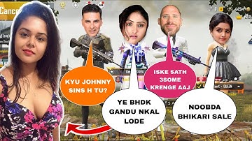 ❤️Random Toxic Girl Call Me Noob and I Challenge for TDM 1vs3 | PUBGMOBILE | Daanav Gaming