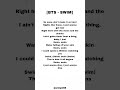 Bts Swim Lyrics