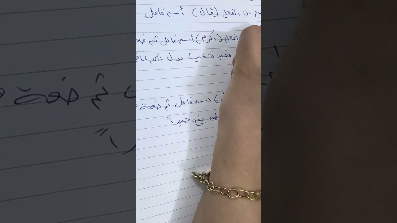 اسم الفاعل صيغة الاسئلة الوزارية (الست صفا ثامر الكبيسي )