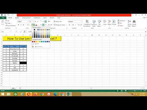 How to use Len Function in Excel |Text  length Count Inexcel
