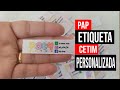 PAP etiqueta de cetim personalizada!