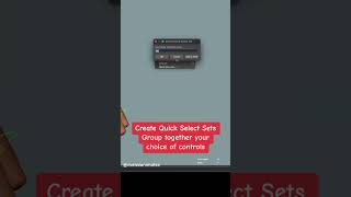 Maya Animation Create Quick Select Sets Custom Shelf Buttons #shorts #3danimation #shortsanimation