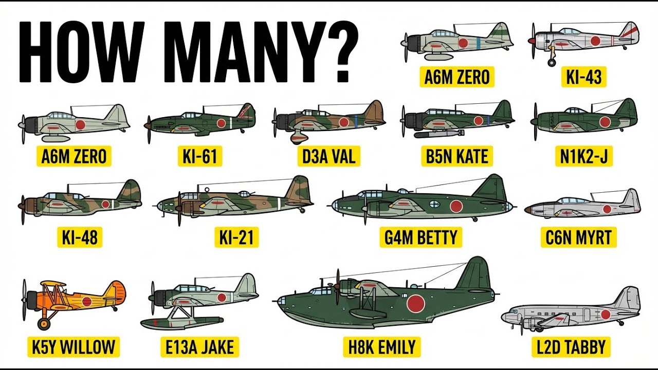 Every Japanese Aircraft Used in World War II