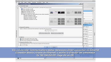 Cómo conectarse usando Omron Sysmac Studio para comunicarse con controlador