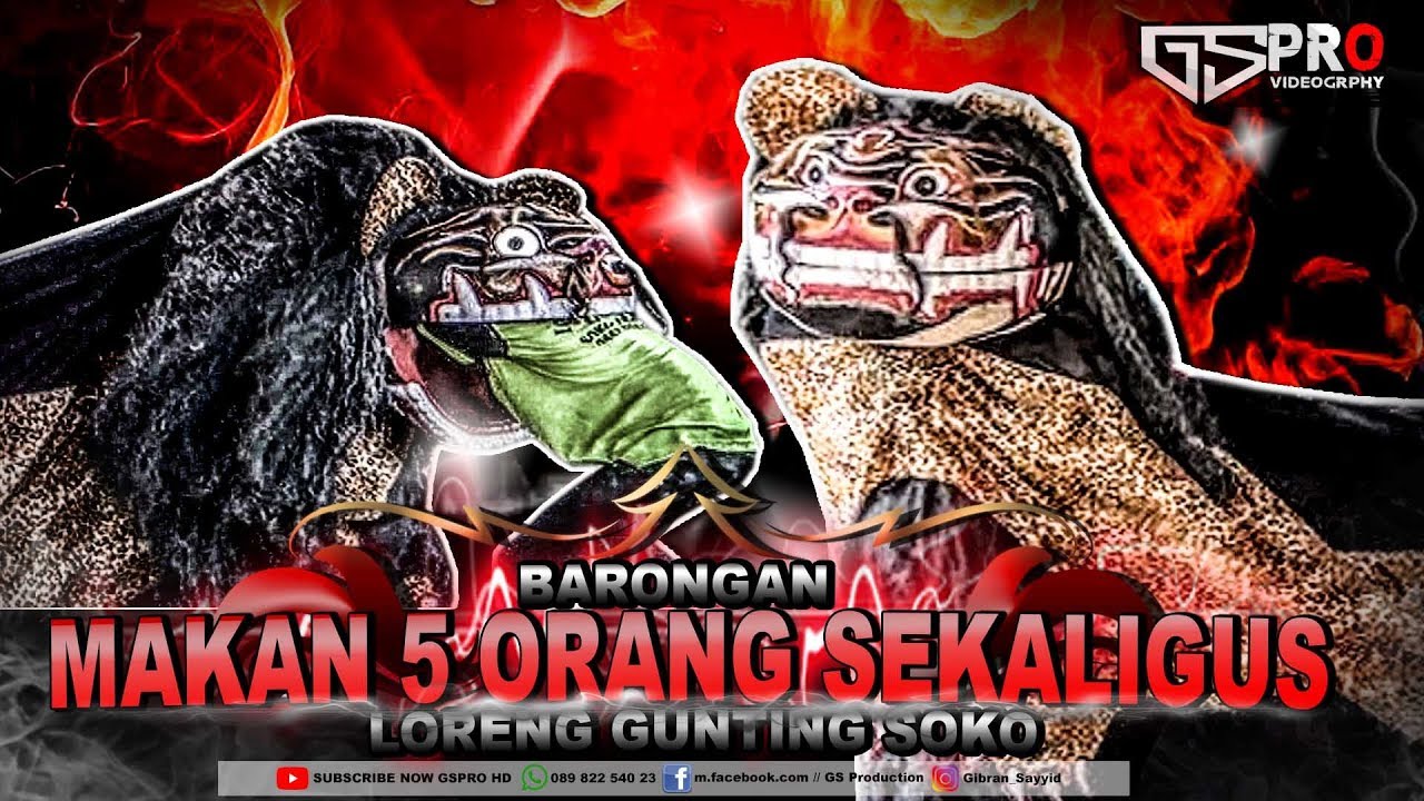 MAKAN 5 ORANG SEKALIGUS BARONGAN LORENG GUNTING