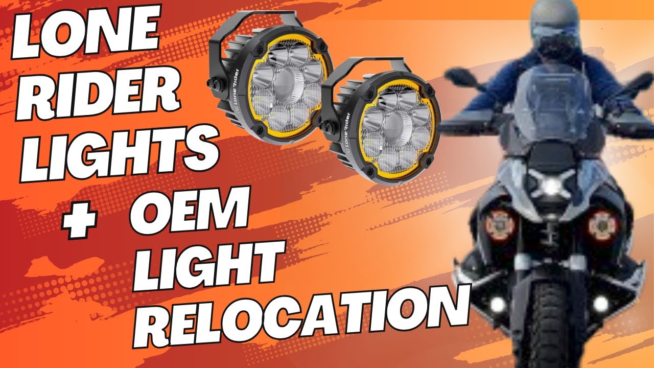 BMW R1300 GS Lighting Upgrade: Lone Rider Moto Lights + OEM Fog Light Relocation (No Cables!)