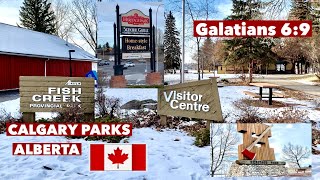 FISHCREEK PROVINCIAL PARK AND HERITAGE PARK IN CALGARY ALBERTA CANADA