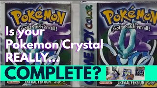 Pokemon Crystal CIB Variants and their Inserts: What is supposed to be in Complete Crystal Game Box!