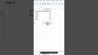 GEOMEAN Function in Google Sheets — Formula #367 of 500 #Shorts