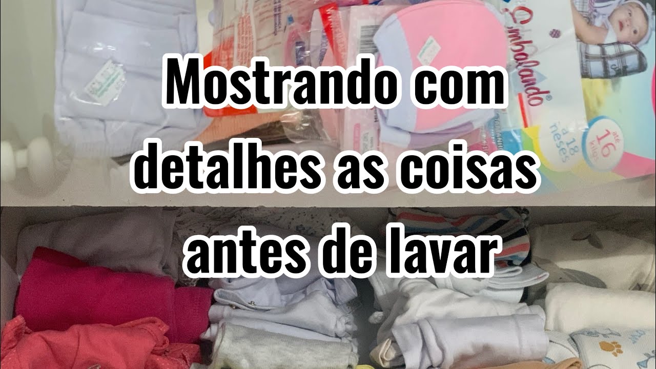 Mostrando com detalhes as coisas antes de  lavar #gravidez #enxovalbarato #rotinadodia 