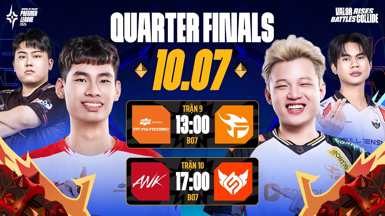 🔴 TRỰC TIẾP: FULL SENSE vs ANK GAMING | QUARTER FINALS - APL 2026 (NGÀY 10/07)