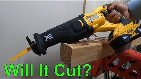 Will It Cut? DeWalt 20v Max Power Detect Reciprocating Saw