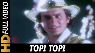 Topi Topi | Abhijeet, Jolly Mukherjee, Poornima | Ek Tha Raja 1996 Songs |  Saif Ali Khan, Shakti 