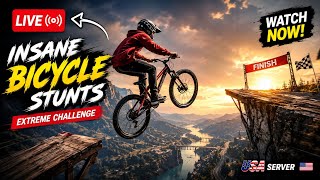 🔥 LIVE: INSANE Bicycle Stunts Challenge! 🚴‍♂️ Crazy Jumps &amp; Extreme Tricks on USA Server 🇺🇸