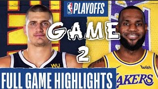 LAKERS vs NUGGETS GAME 2 | FULLGAME HIGHLIGHTS | SEPTEMBER-21-2020