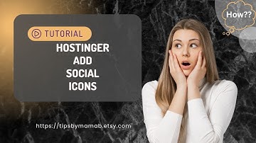 Hostinger - Social Icons how to add them - Using Hostinger Website Builder!