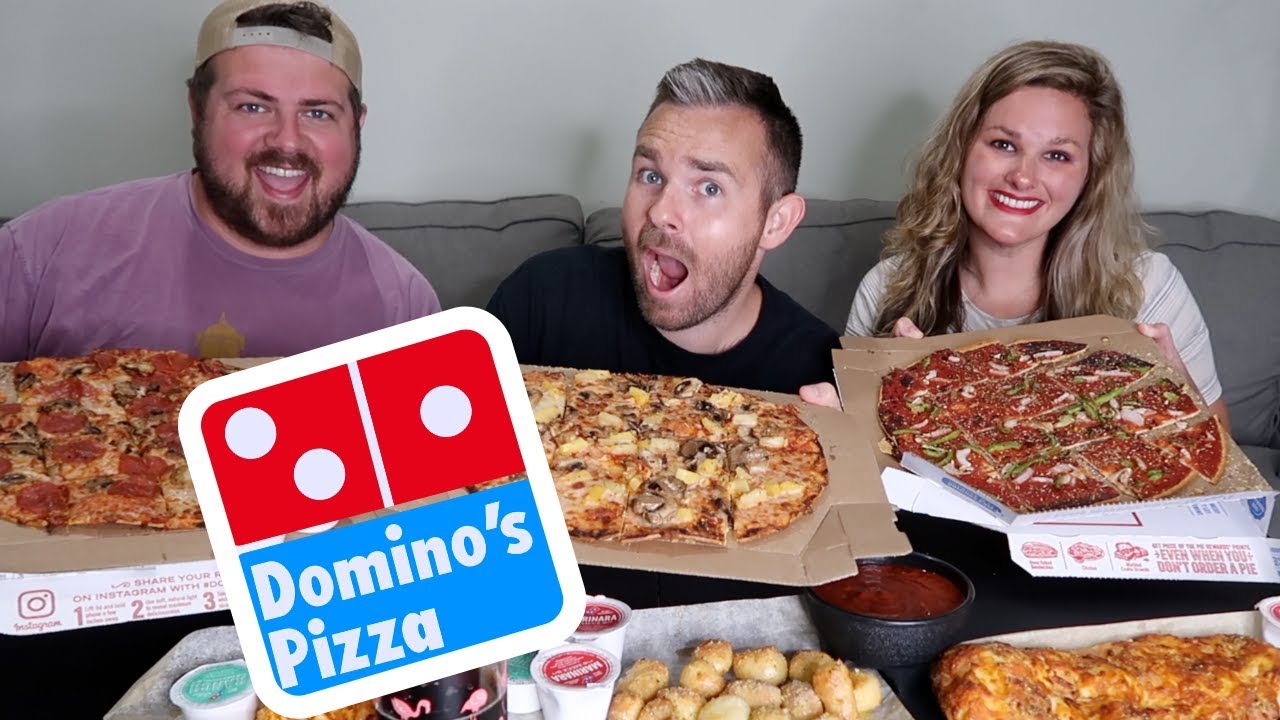 DOMINOS PIZZA MUKBANG | KC LET'S EAT